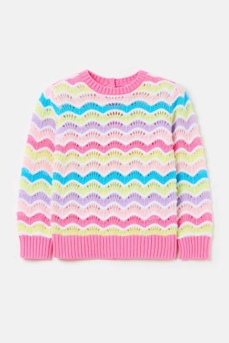 OVS βρεφικό πουλόβερ πολύχρωμο με σχέδιο - 001967755 Ροζ